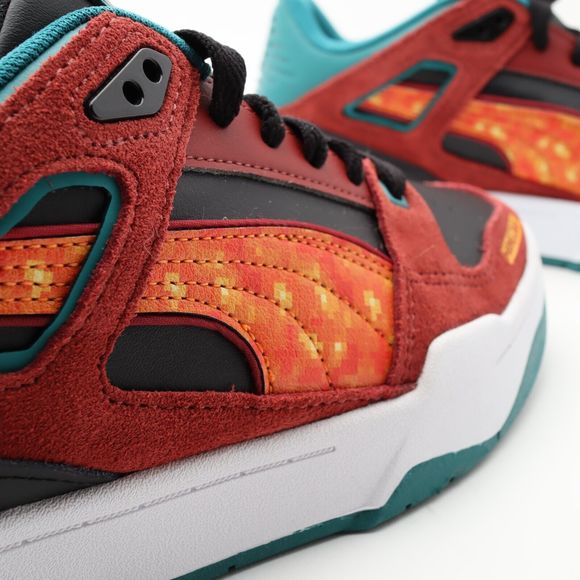 PUMA MINECRAFT Slipstream Sneakers Russet Brown Teal Green Big Kids Junior 6 - Picture 9 of 16